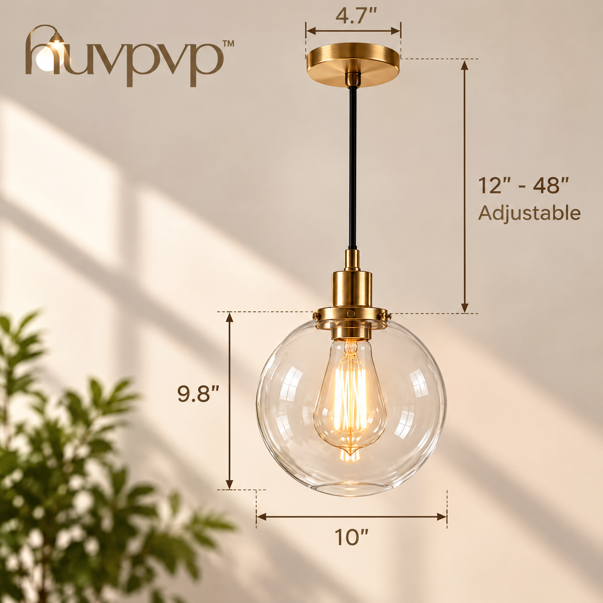 nuvpvp™ Halo Globe Pendant Light
