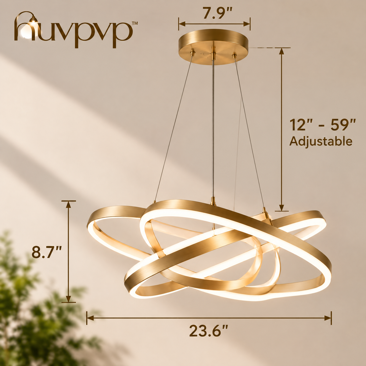 nuvpvp™ Arc Fold Sculptural Pendant