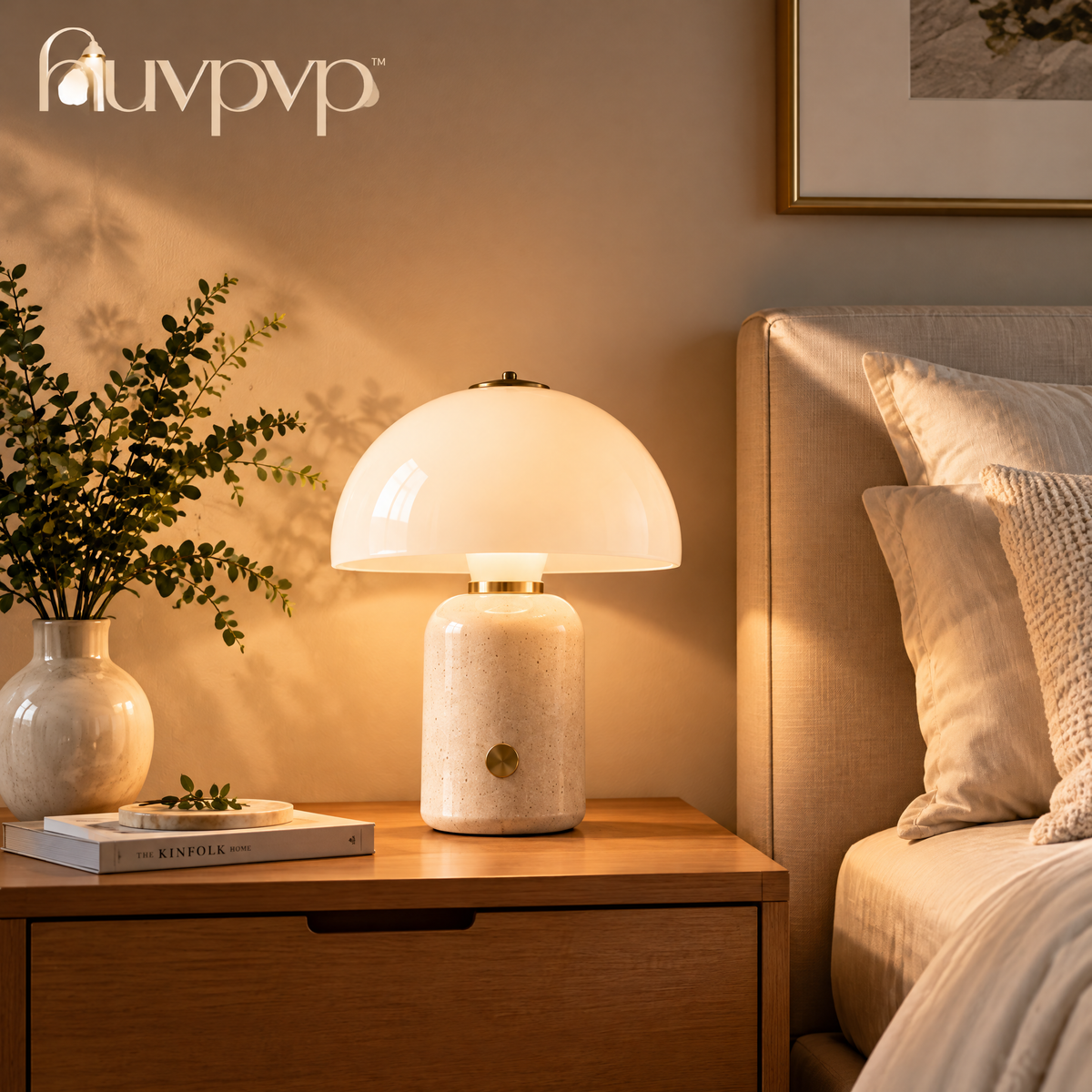 nuvpvp™ Moss Mushroom Table Lamp