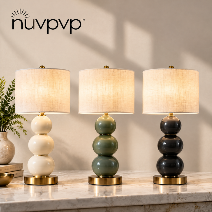 nuvpvp™ Orb Stack Ceramic Table Lamp