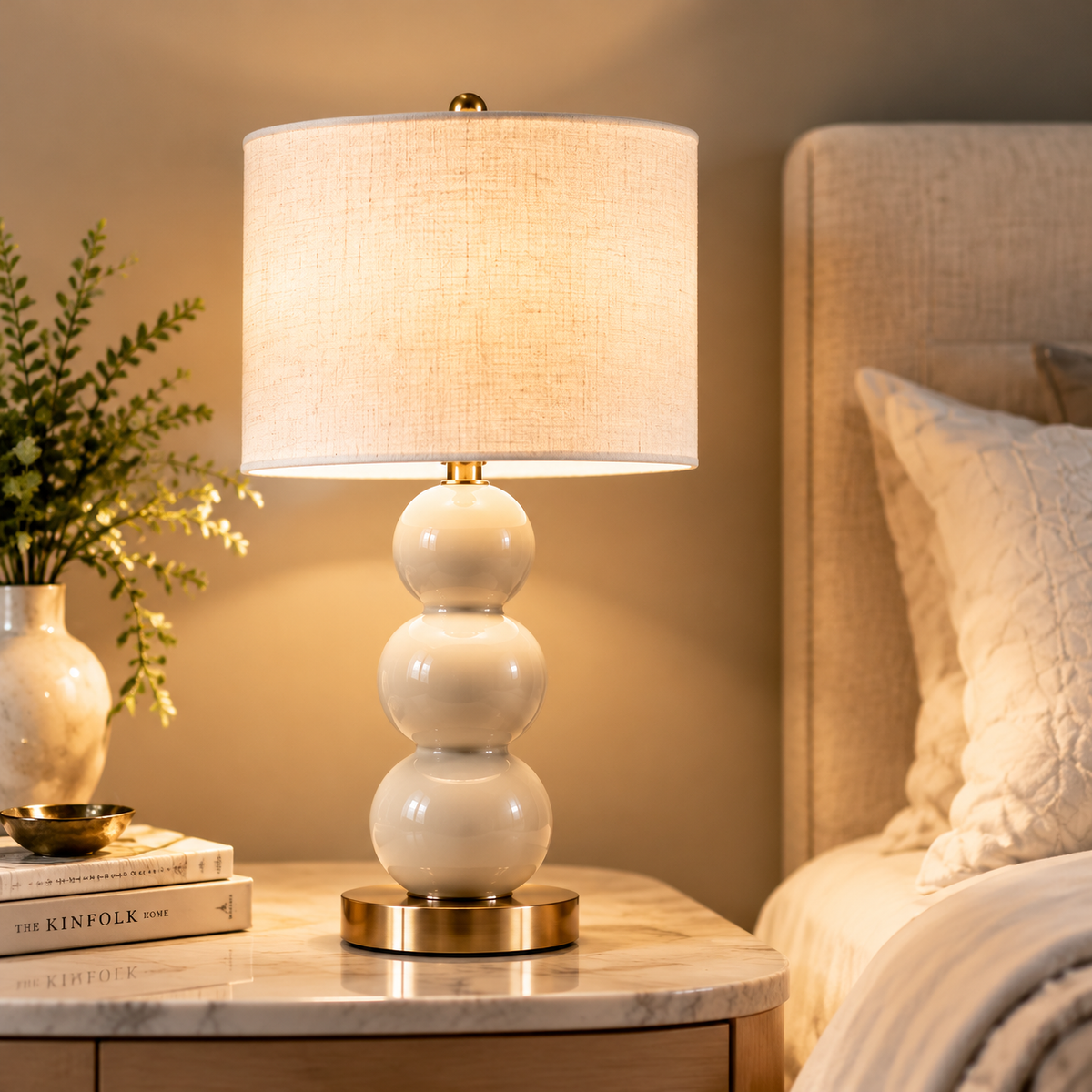 nuvpvp™ Orb Stack Ceramic Table Lamp