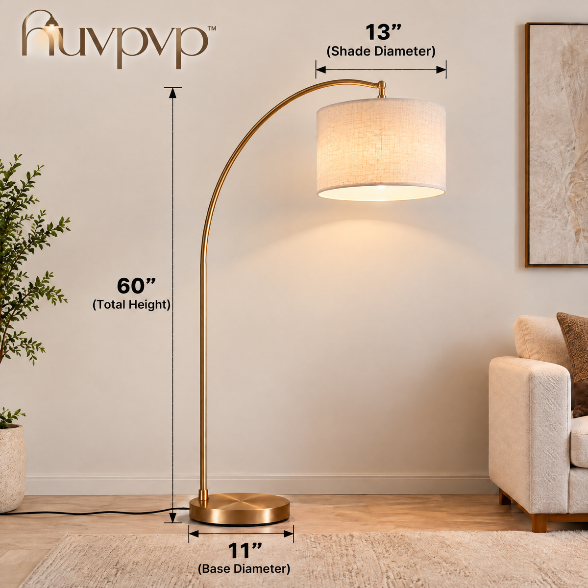 nuvpvp™ Arc Reach Floor Lamp