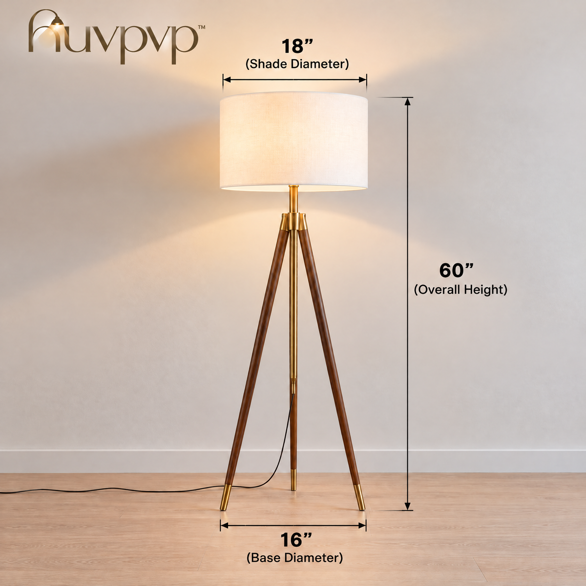 nuvpvp™ Tria Tripod Floor Lamp